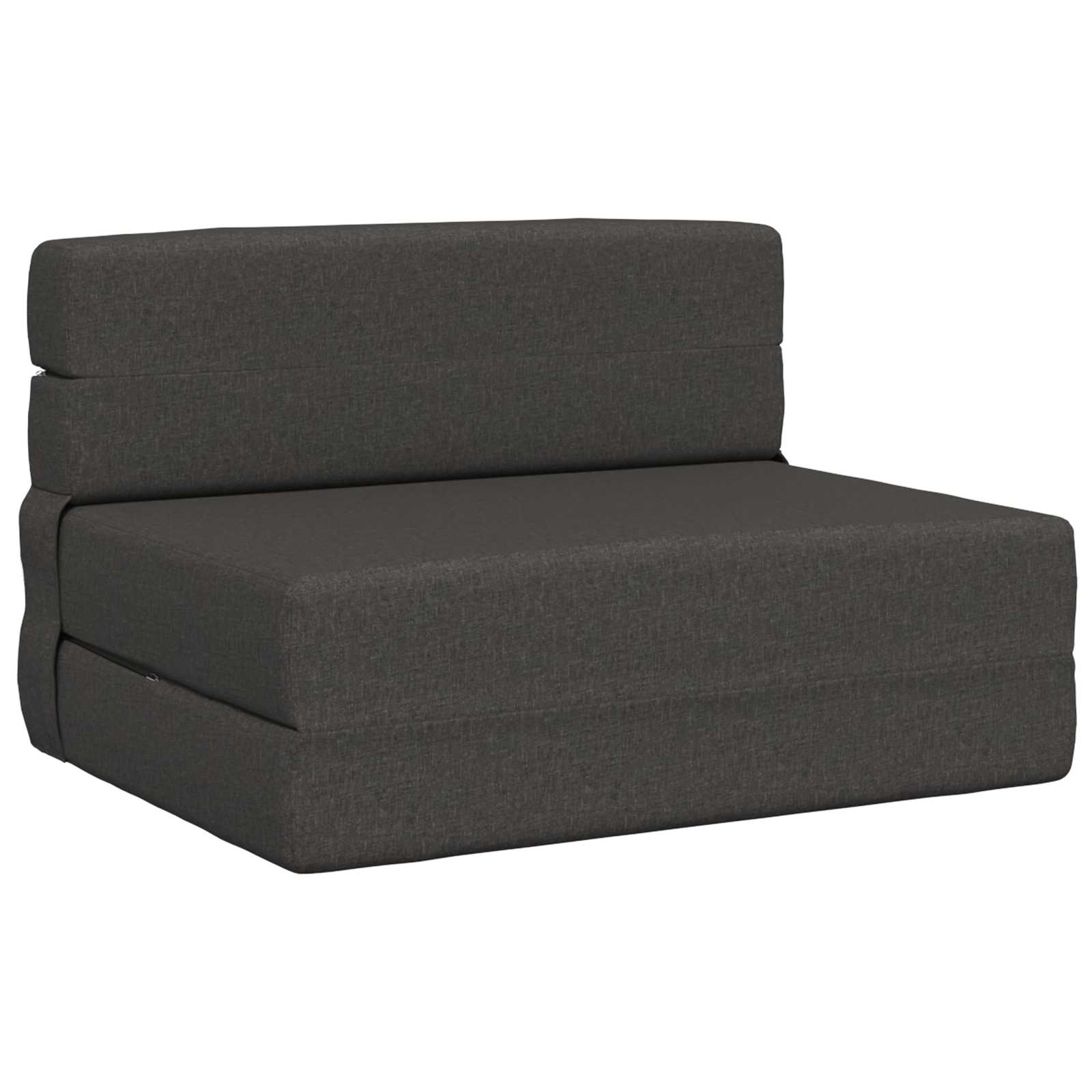 Fällbar Soffbed Mörkgrå 70 x 72 x 60 cm Tyg