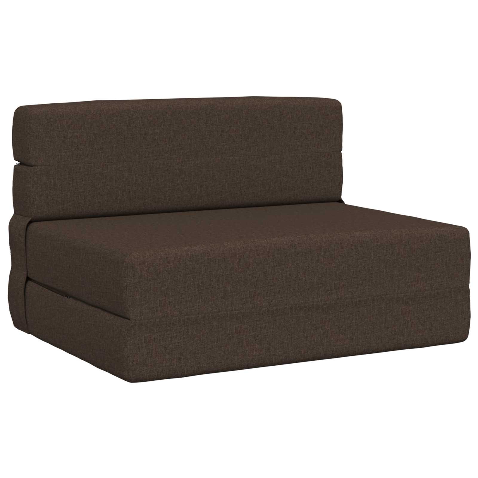 Fällbar Soffbed Taupe 70 x 72 x 60 cm Tyg