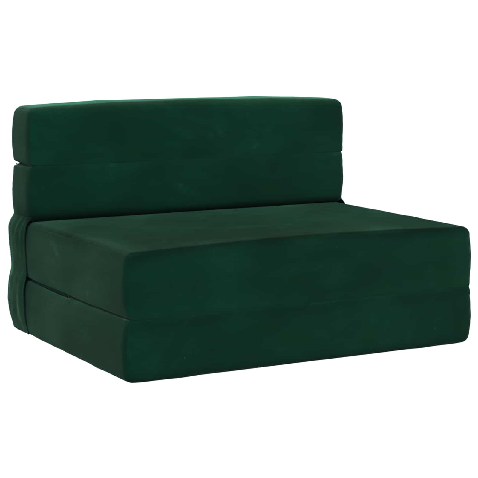 Fällbar Soffbed Mörkgrön 70 x 72 x 60 cm Tyg