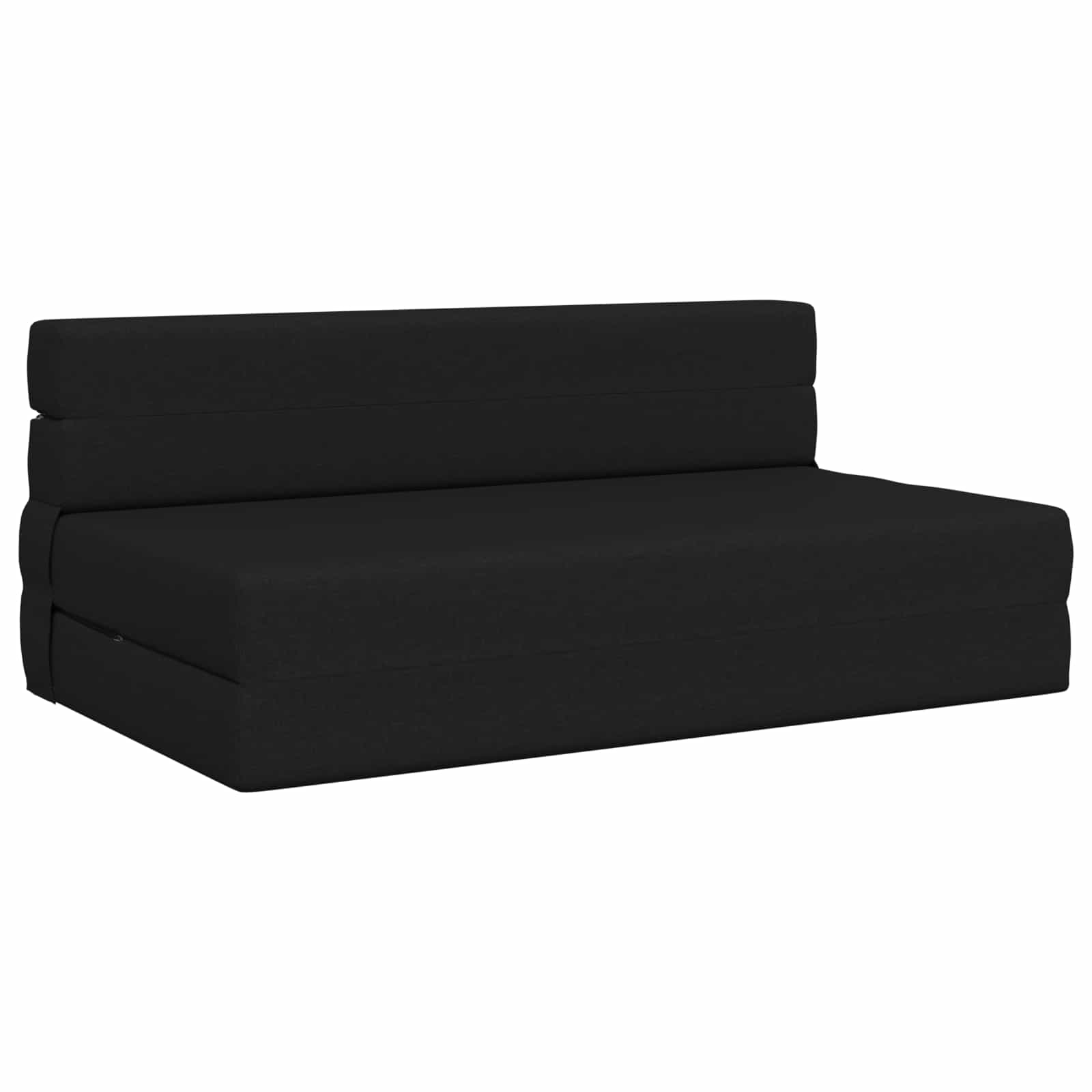 Fällbar Soffbed Svart 152 x 86,5 x 60 cm Tyg