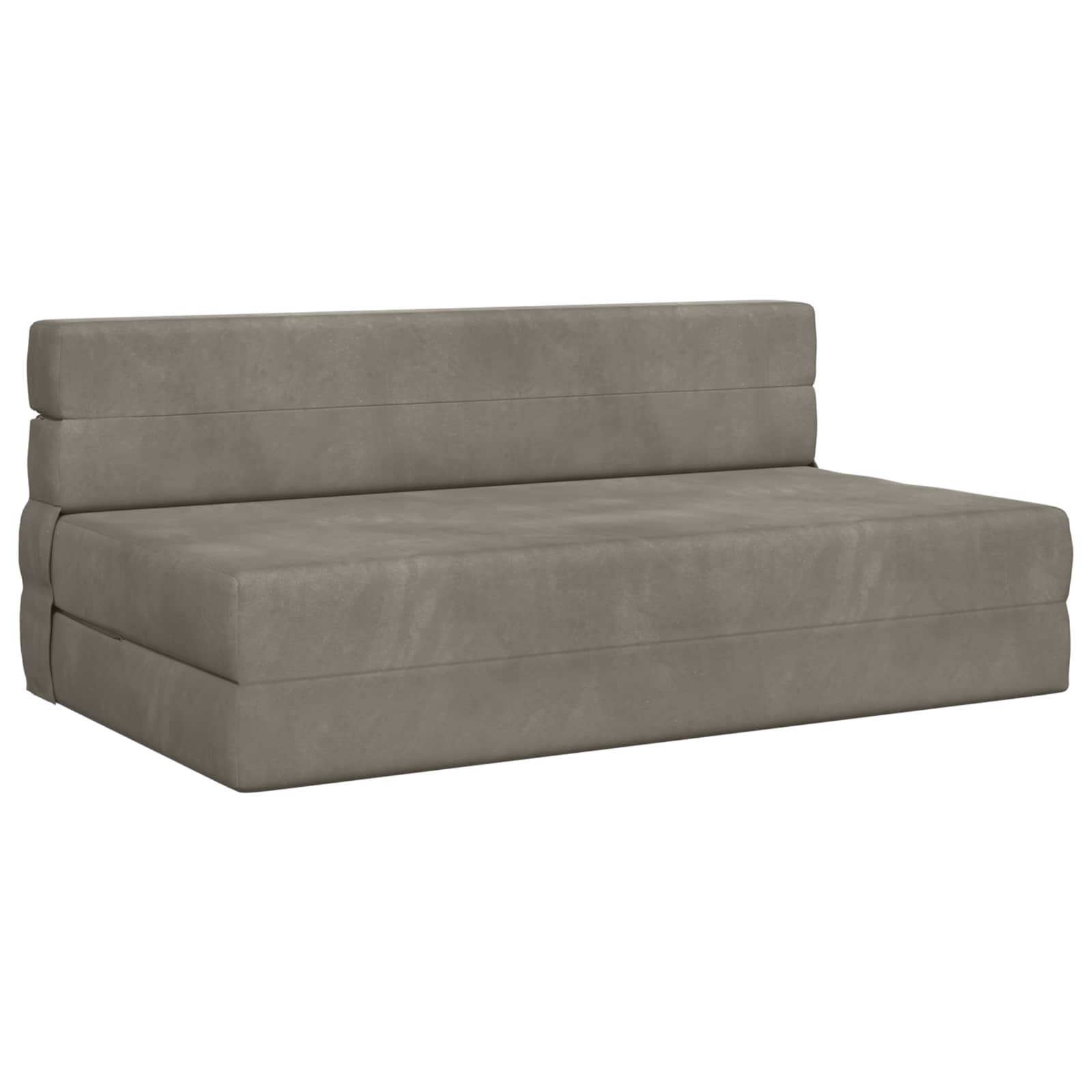 Fällbar Soffbed Ljusgrå 152 x 86,5 x 60 cm Tyg