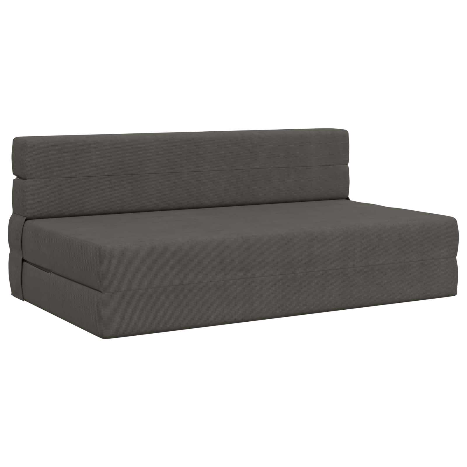 Fällbar Soffbed Mörkgrå 152 x 86,5 x 60 cm Tyg