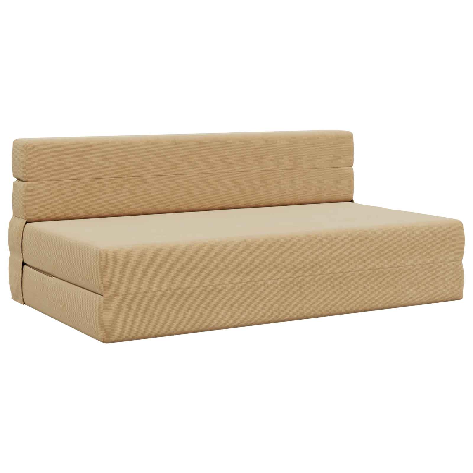 Fällbar Soffbed Grön grå 152 x 86,5 x 60 cm Tyg