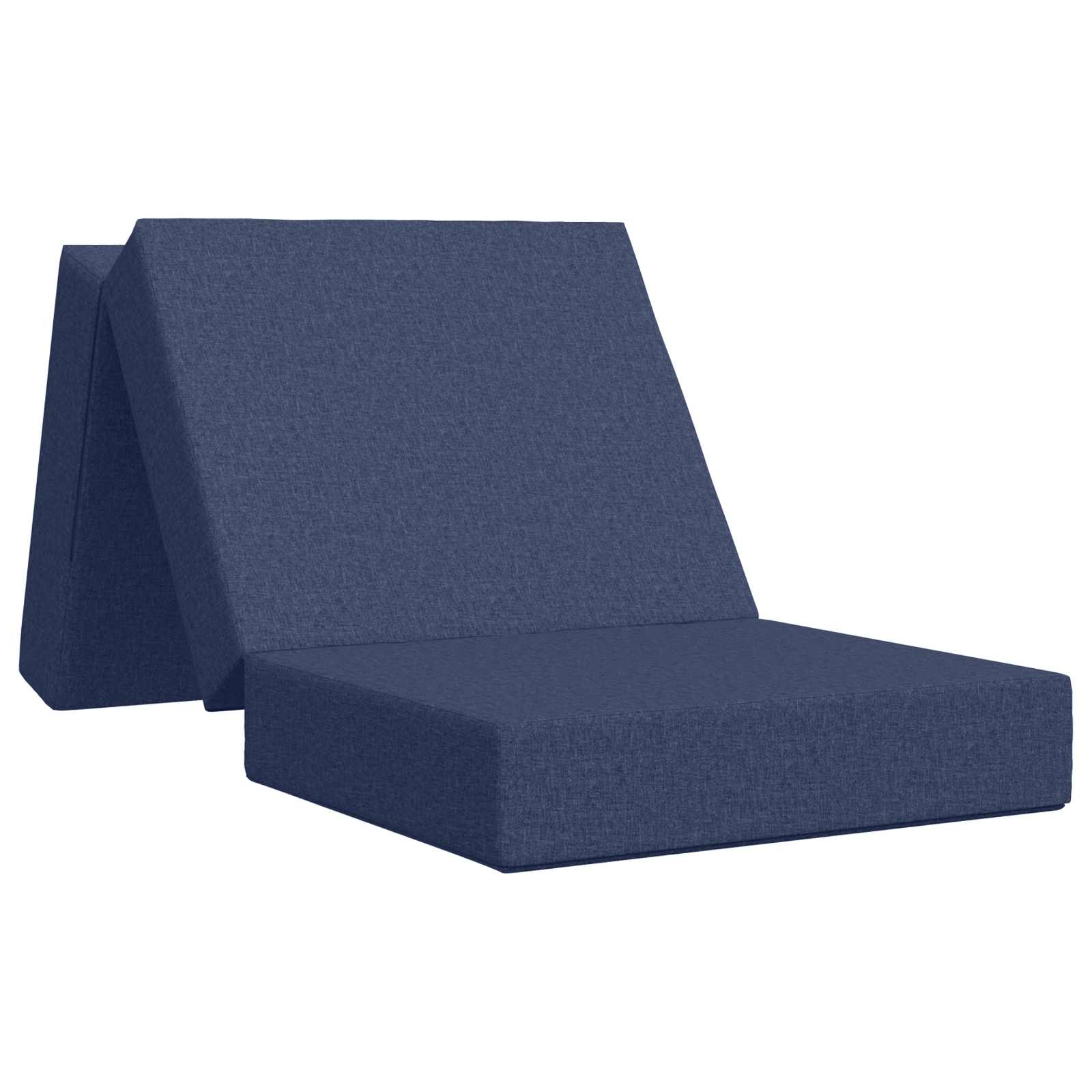 Fällbar Soffbed 75 x 63 x 45 cm Blå