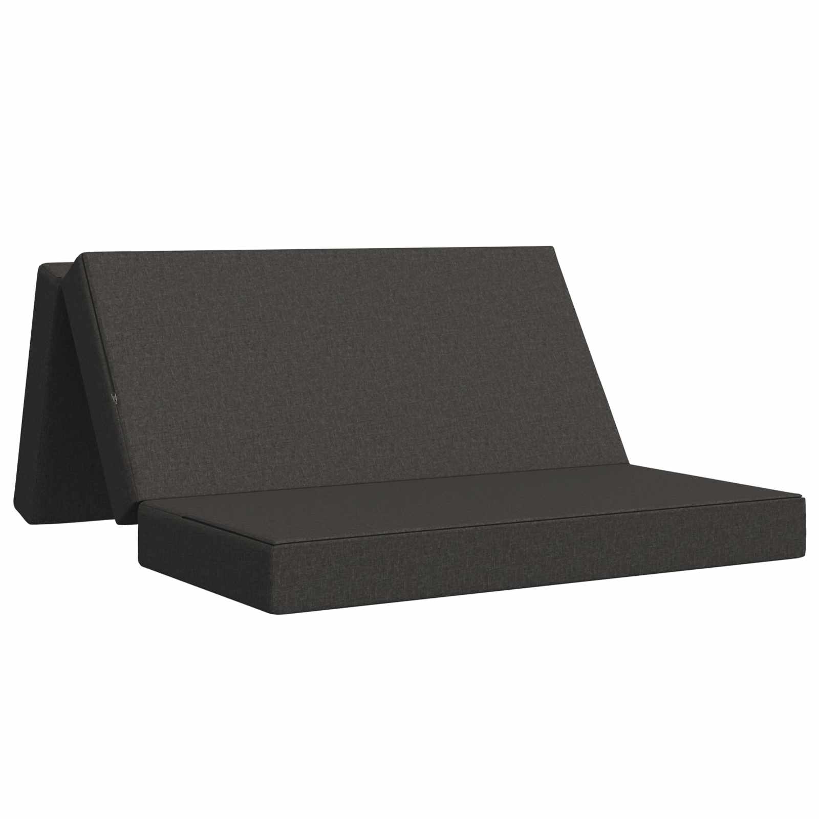 Fällbar Soffbed 120 x 67 x 45 cm Mörkgrå