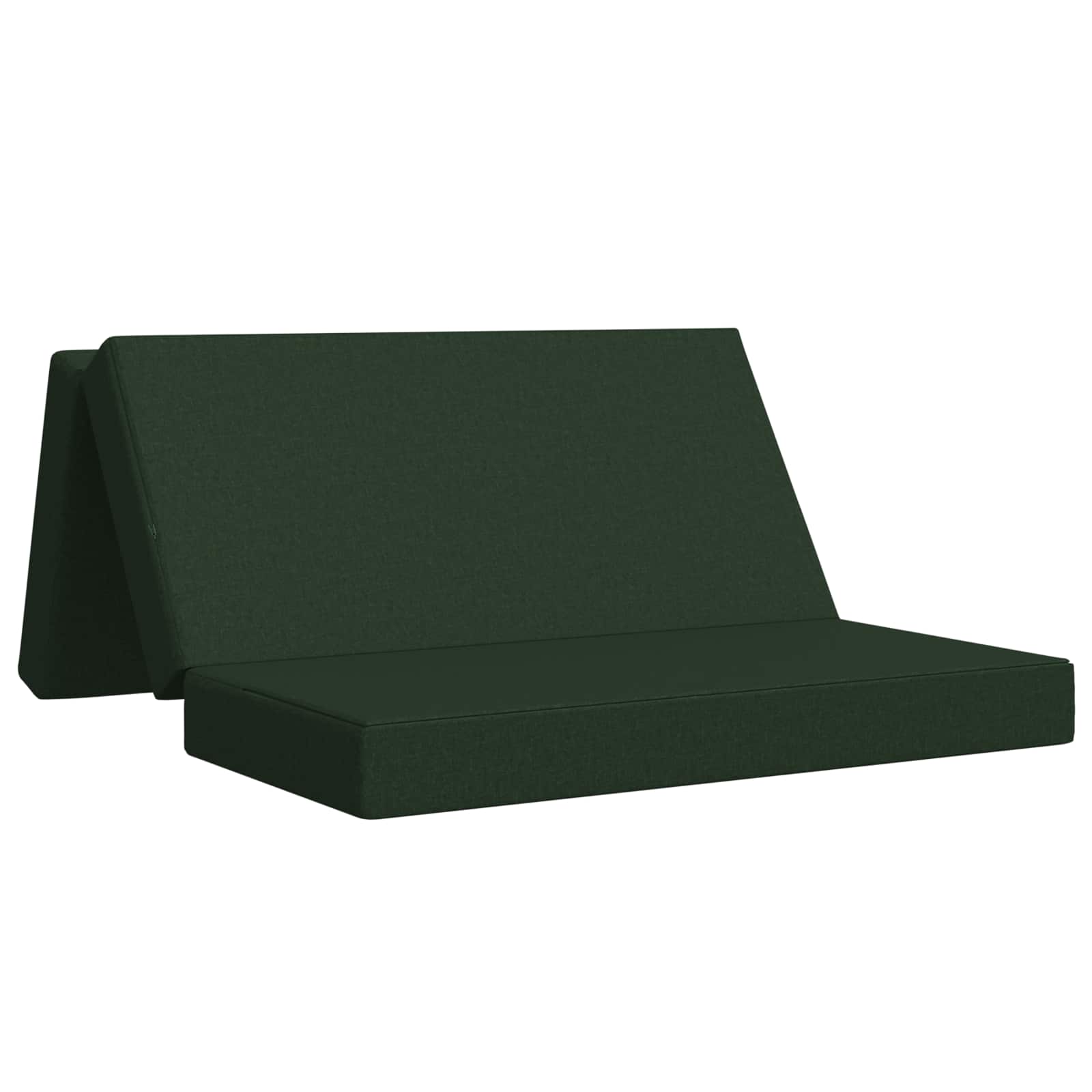 Fällbar Soffbed 120 x 67 x 45 cm Mörkgrön