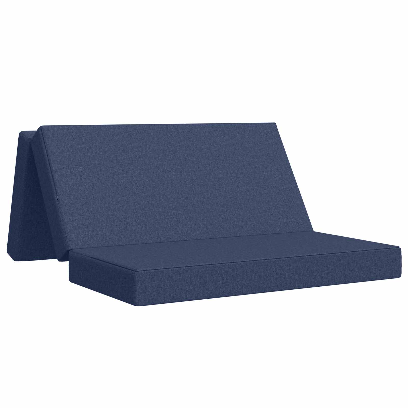 Fällbar Soffbed 120 x 67 x 45 cm Blå