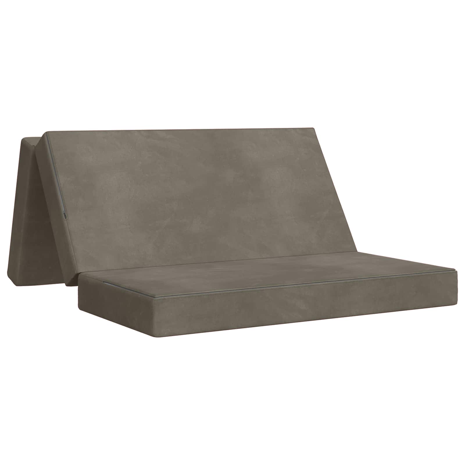 Fällbar Soffbed 120 x 67 x 45 cm Ljusgrå