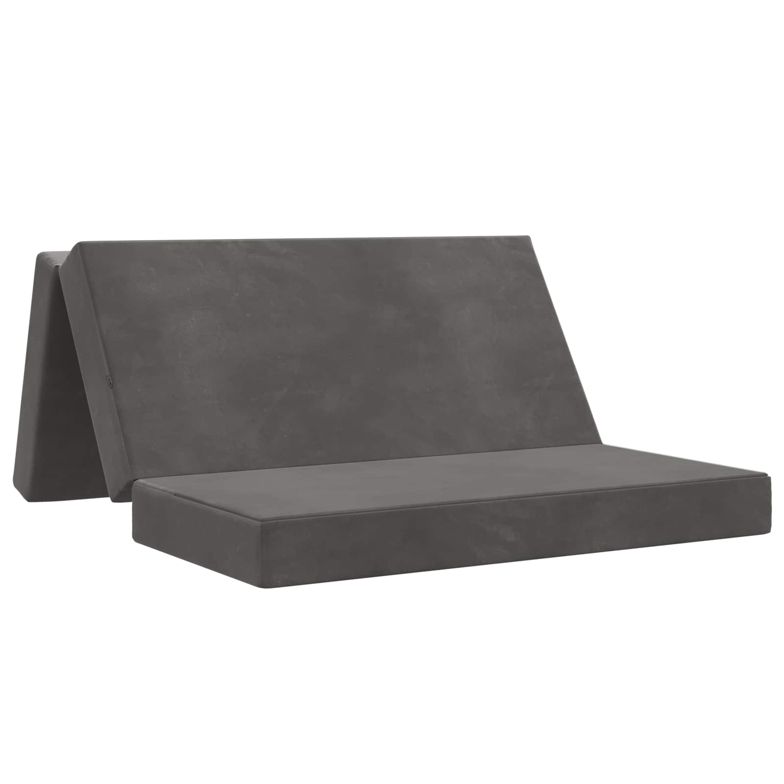 Fällbar Soffbed 120 x 67 x 45 cm Mörkgrå