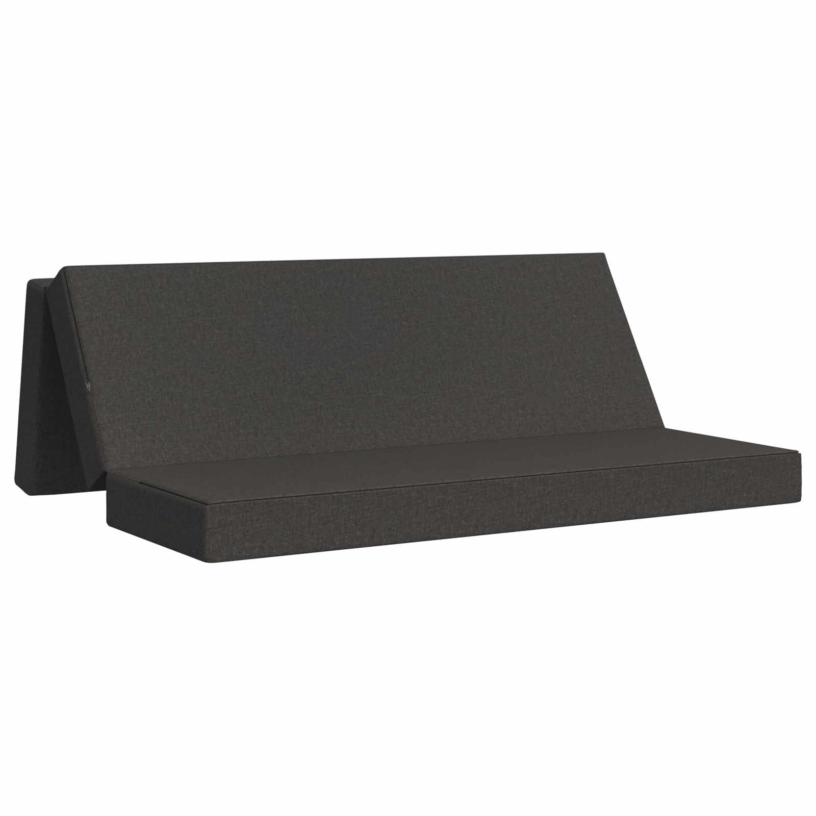 Fällbar Soffbed 180 x 67 x 45 cm Mörkgrå