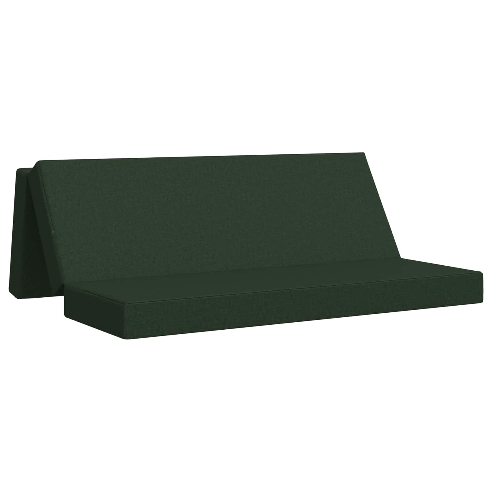 Fällbar Soffbed 180 x 67 x 45 cm Mörkgrön