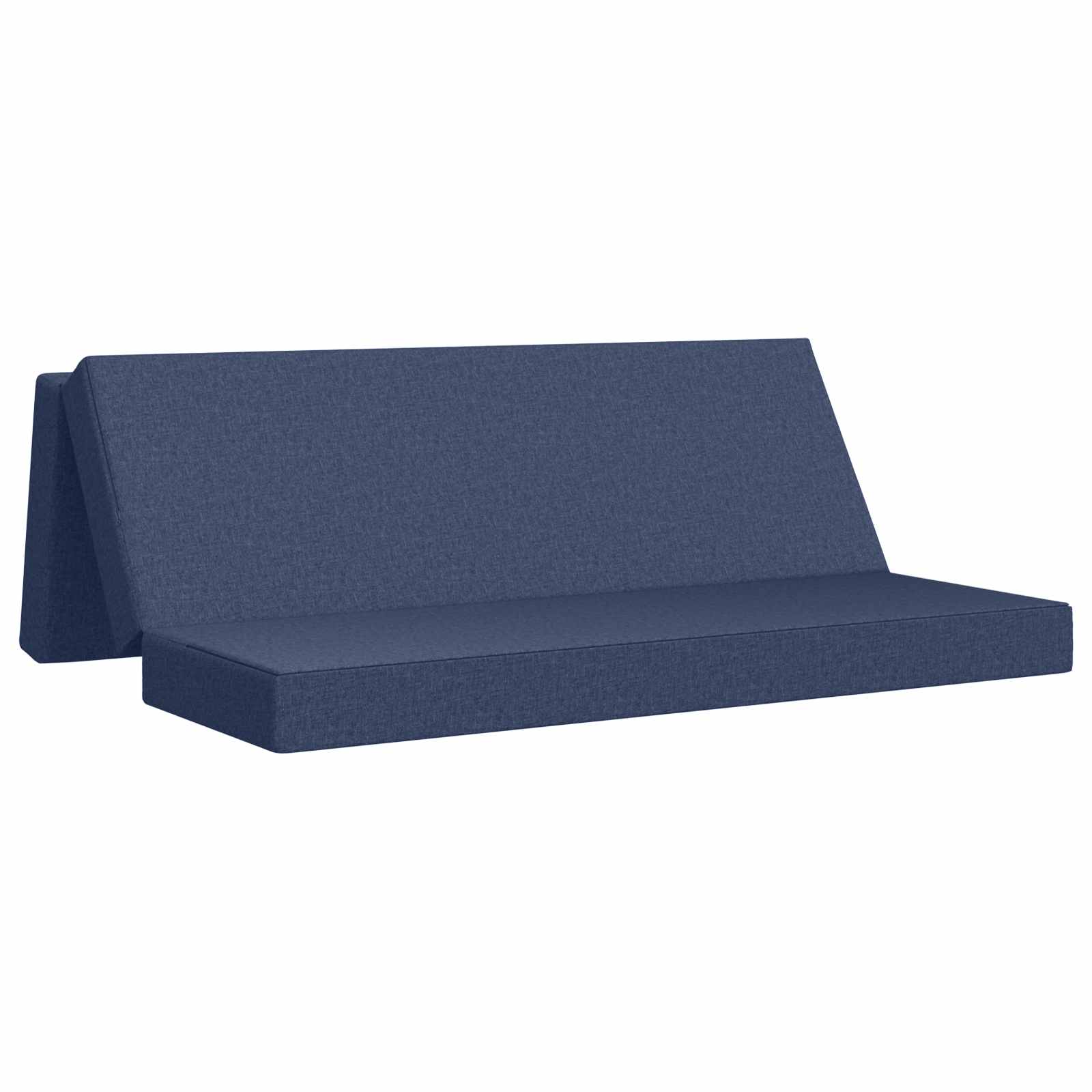 Fällbar Soffbed 180 x 67 x 45 cm Blå