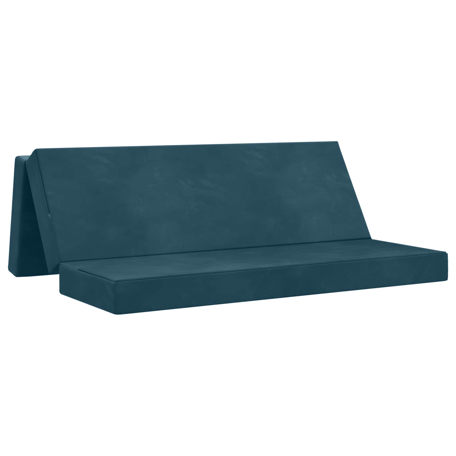Fällbar Soffbed 180 x 67 x 45 cm Blå