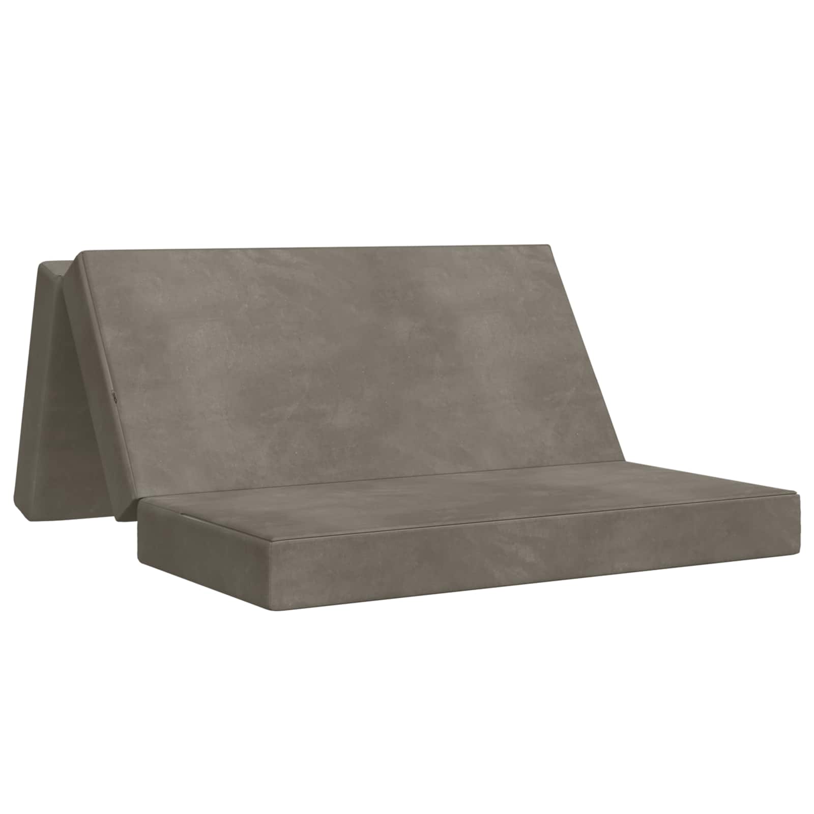 Fällbar Soffbed 180 x 67 x 45 cm Ljusgrå