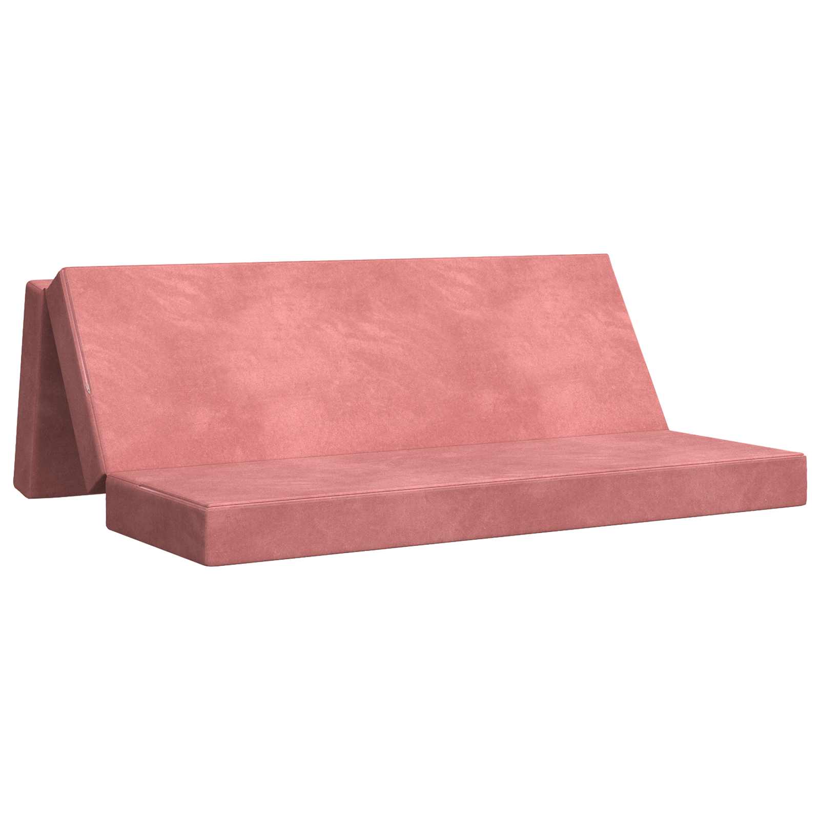 Fällbar Soffbed 180 x 67 x 45 cm Rosa