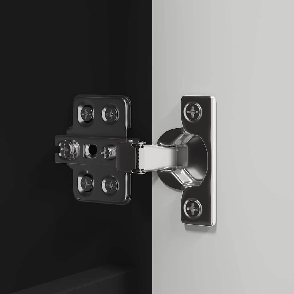 Badrumsspegelskåp Svart 60 x 20 x 60 cm Konstruerat trä