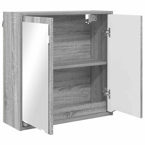 Badrumsspegelskåp Grå Sonoma 60 x 20 x 60 cm Konstruerat trä