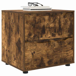 Förvaringsskåp Rökt ek 60 x 48 x 57 cm Konstruerat trä