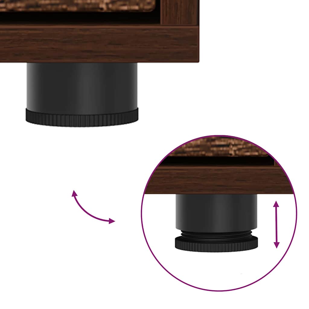 Förvaringsskåp Brun Ek 40 x 48 x 57 cm Konstruerat trä