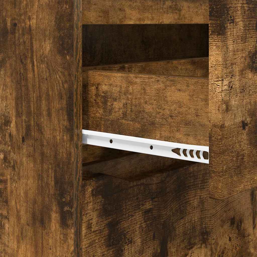Förvaringsskåp Rökt ek 80 x 31 x 81 cm Konstruerat trä