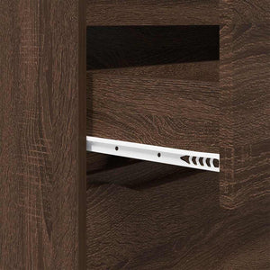 Förvaringsskåp Brun Ek 80 x 31 x 81 cm Konstruerat trä