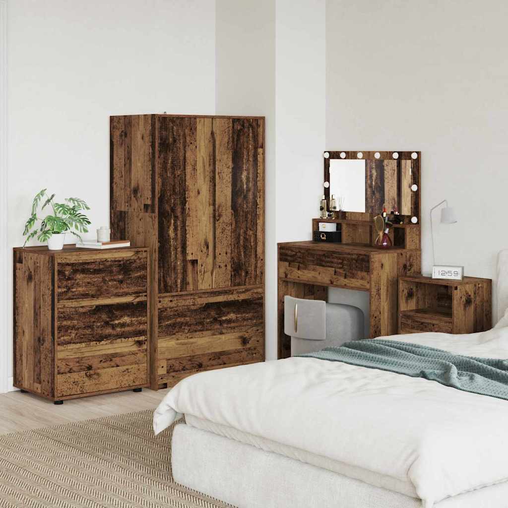 Förvaringsskåp Gammalt trä 60 x 48 x 81 cm Konstruerat trä