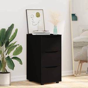 Förvaringsskåp Svart 40 x 48 x 81 cm Konstruerat trä