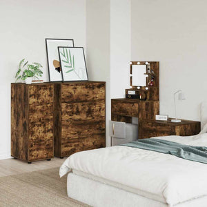 Förvaringsskåp Rökt ek 40 x 48 x 105 cm Konstruerat trä