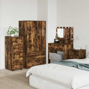 Förvaringsskåp Rökt ek 40 x 48 x 105 cm Konstruerat trä