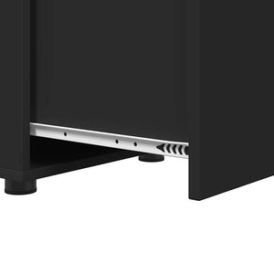 Badrumsskåp Svart 40,5 x 40 x 44 cm Konstruerat trä