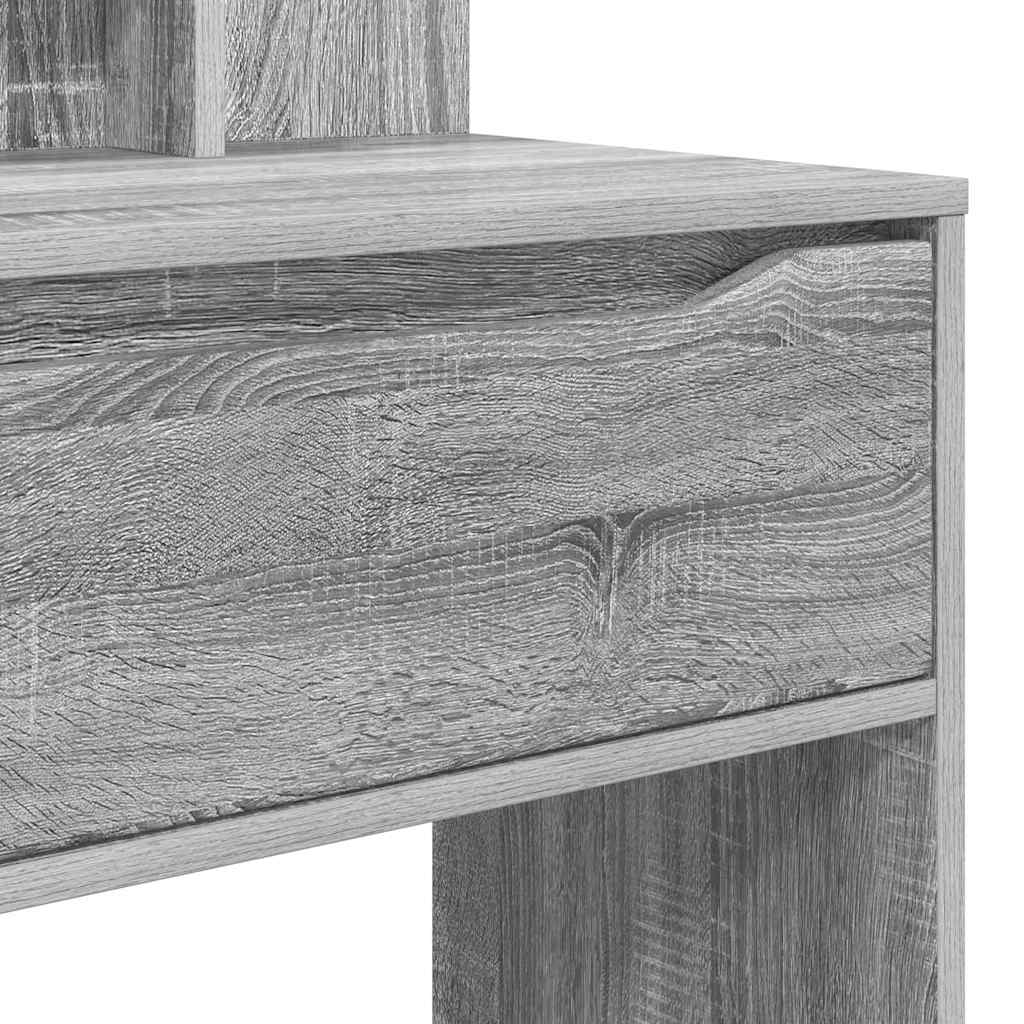 Sängrum Smyckesbord med låda Grå Sonoma 80 x 39,6 x 135 cm