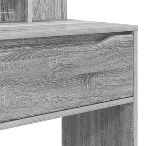 Sängrum Smyckesbord med låda Grå Sonoma 80 x 39,6 x 135 cm