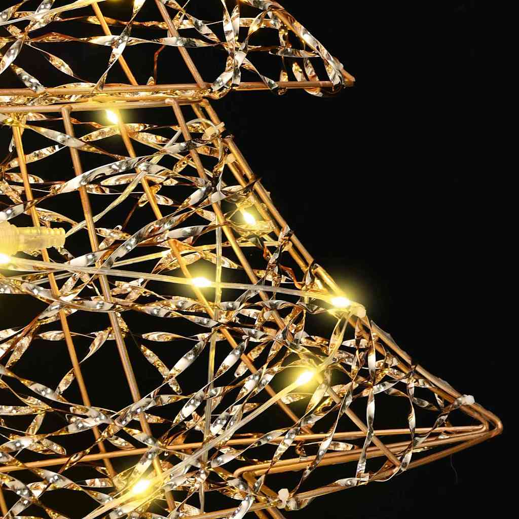 Julgran med 120 LED-lampor Varmvit 120,5 cm PET