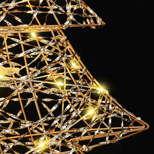 Julgran med 120 LED-lampor Varmvit 120,5 cm PET