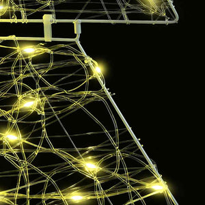 Julgran med 160 LED-lampor Varmvit 150 cm Akryl