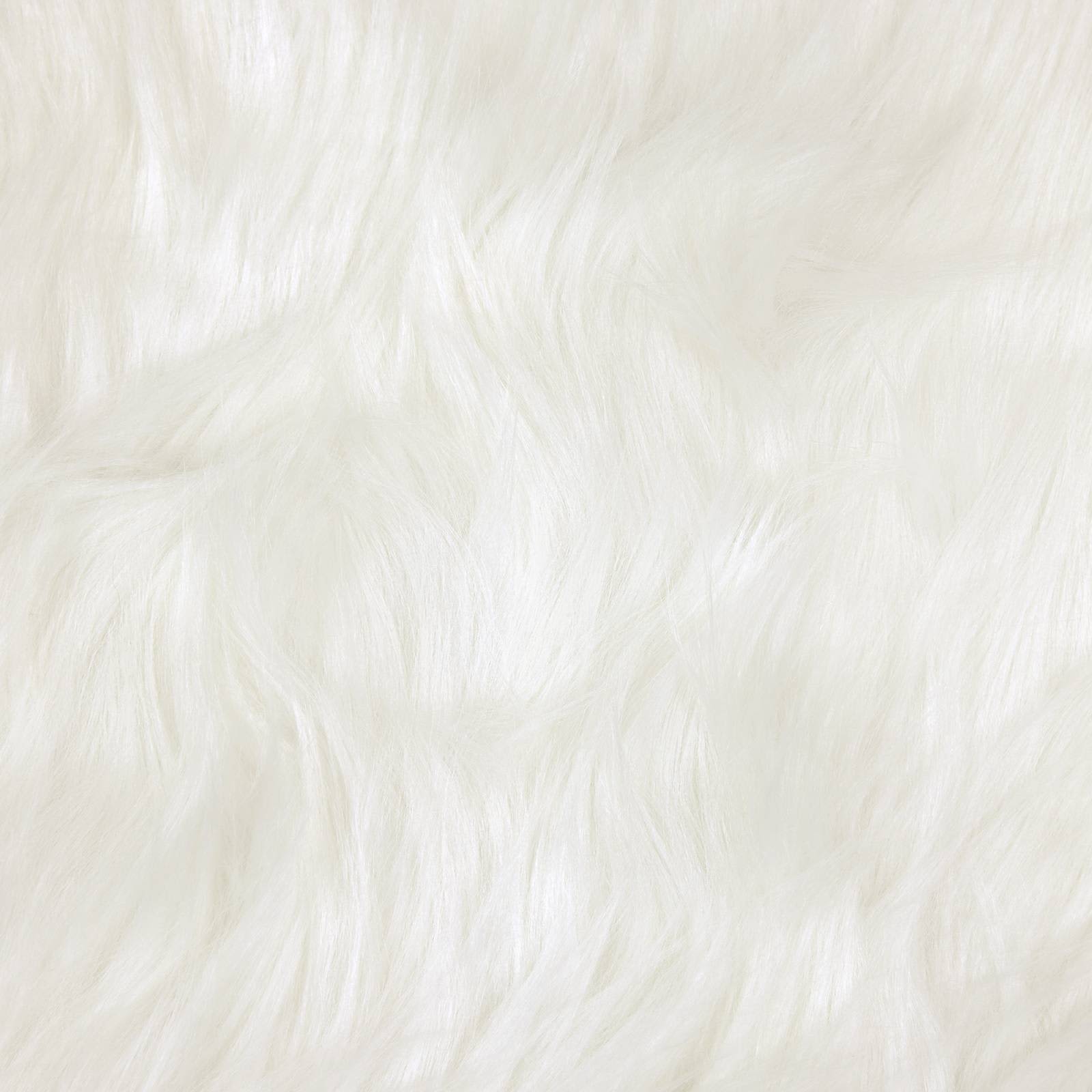 Fusk Skinnmatta Tafalla Vit 160 x 160 cm Polyester