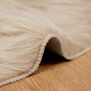 Fusk Skinnmatta Tafalla Beige Ø 80 cm Polyester