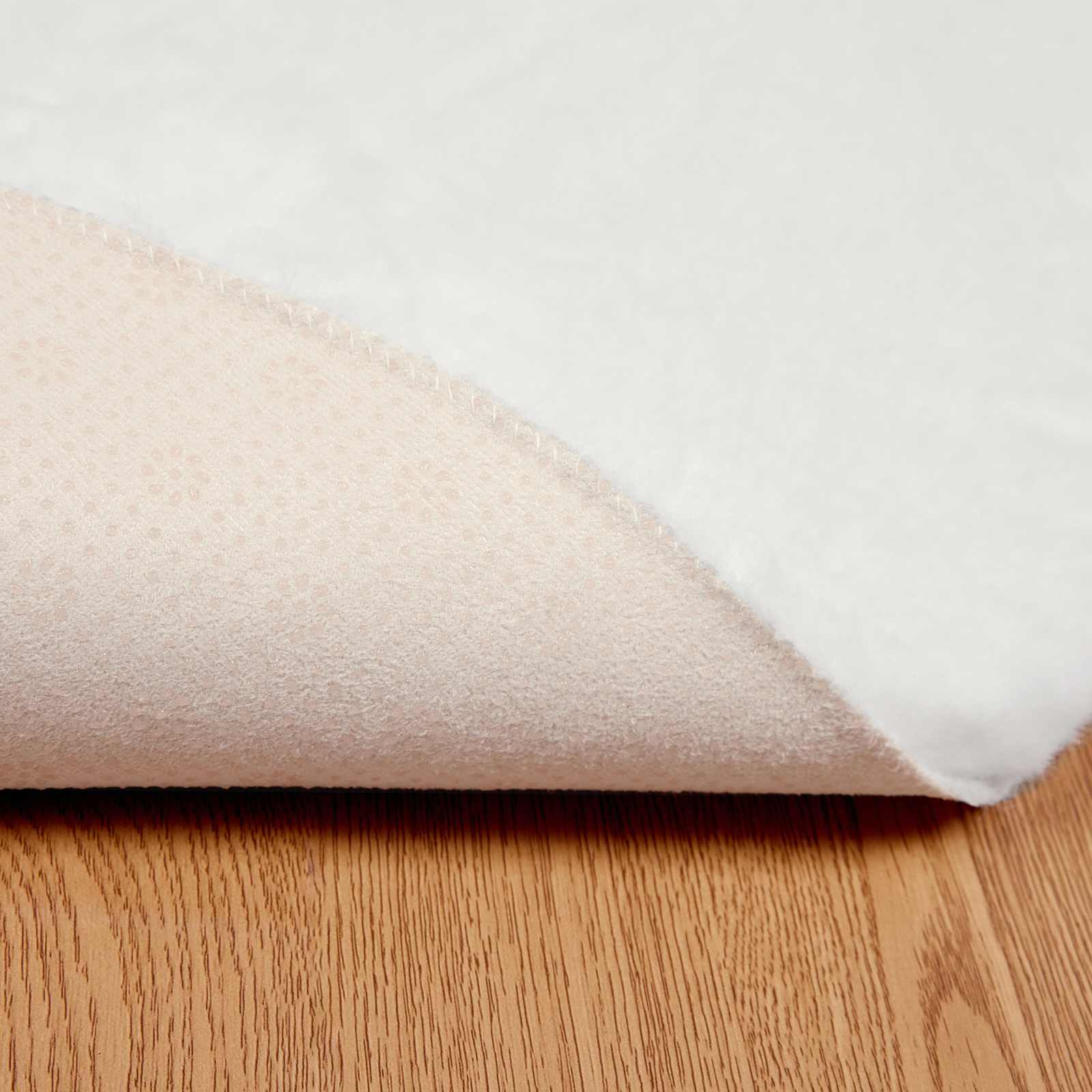 Fusk-kaninpälsmatta Olite Vit Ø 200 cm Polyester