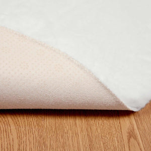 Fusk-kaninpälsmatta Olite Vit Ø 200 cm Polyester