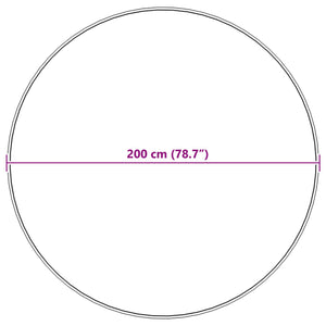 Fusk-kaninpälsmatta Olite Vit Ø 200 cm Polyester