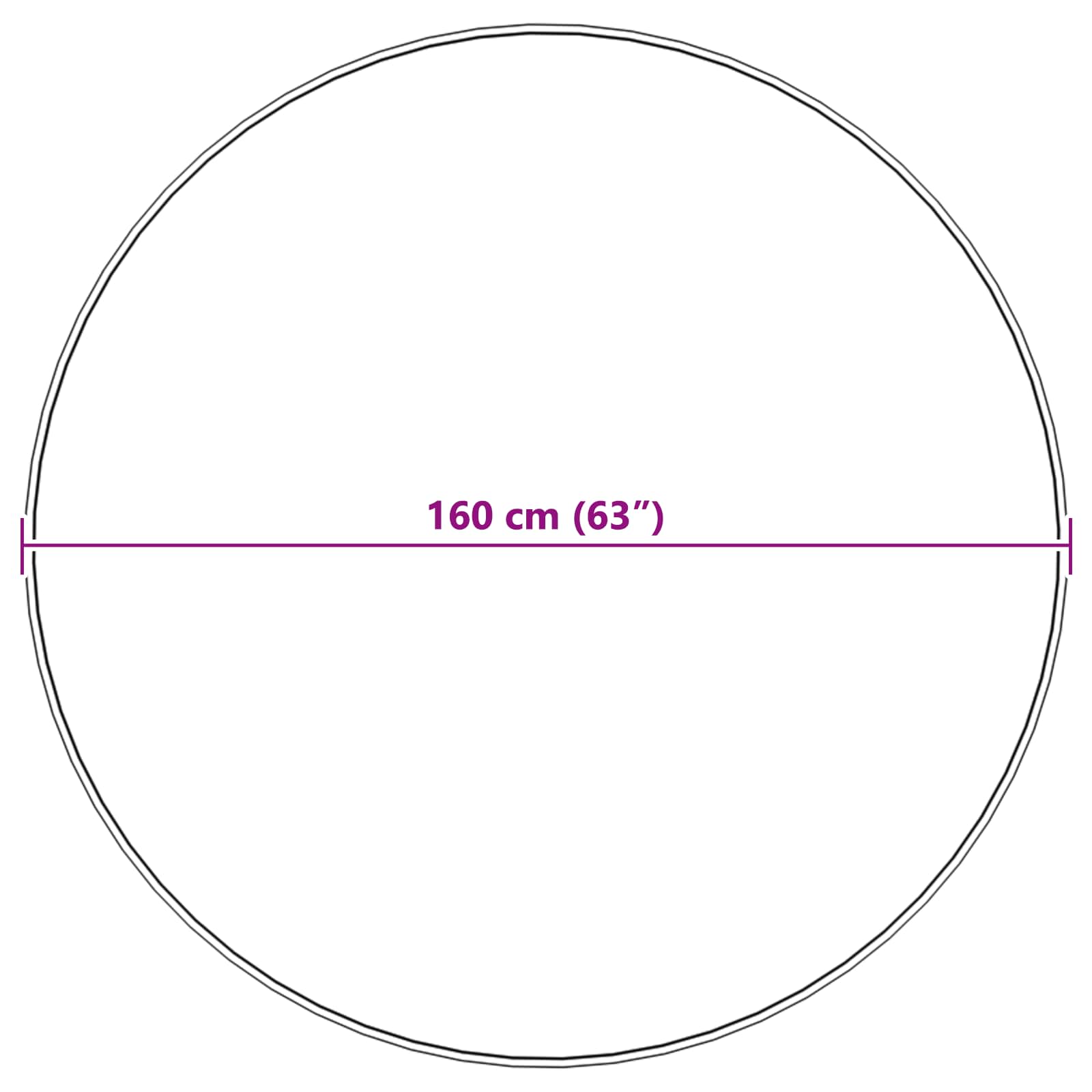 Fusk-kaninpälsmatta Olite Beige Ø 160 cm Polyester