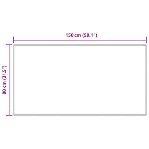 Fusk-kaninpälsmatta Olite Grå 80 x 150 cm Polyester