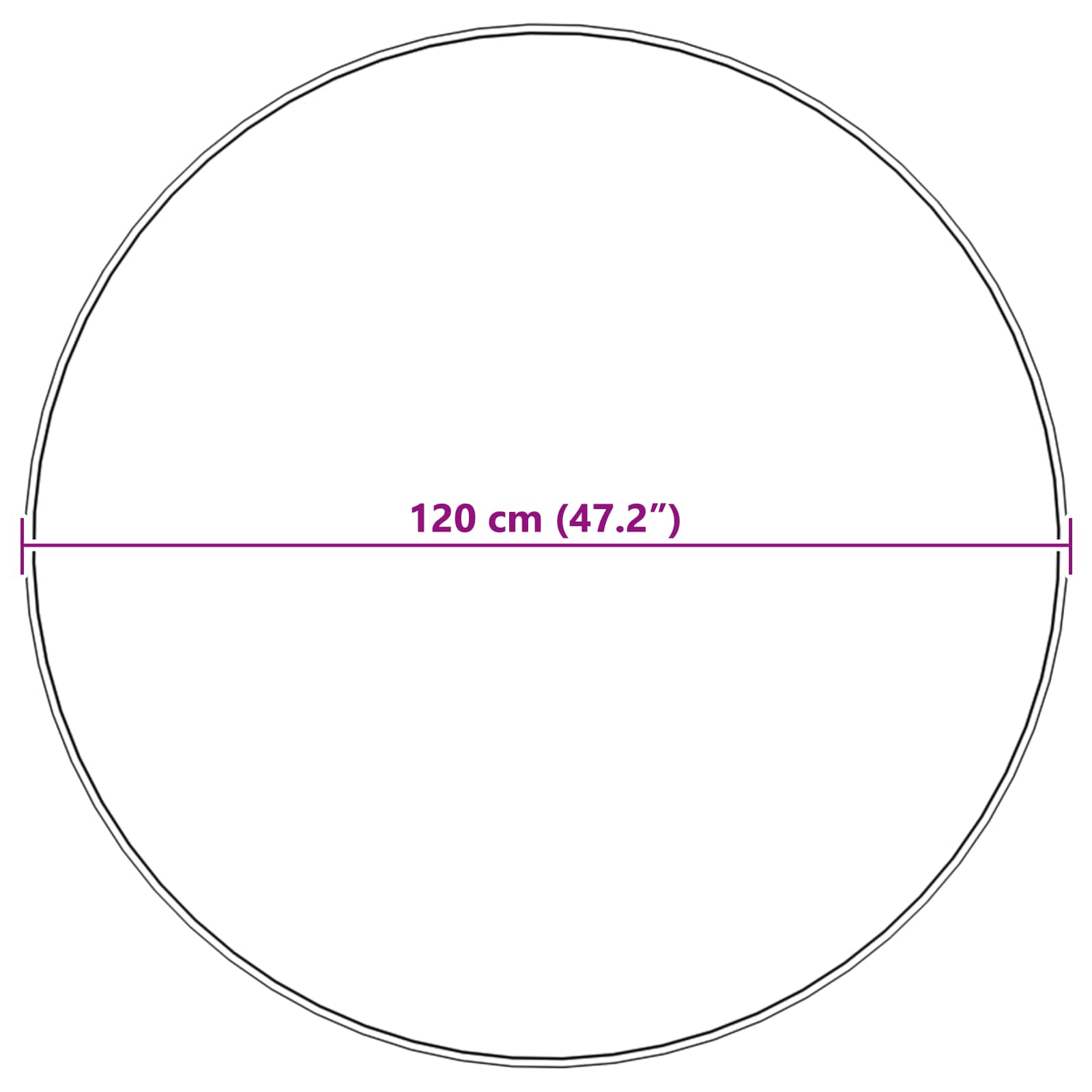 Fusk-kaninpälsmatta Olite Grå Ø 120 cm Polyester
