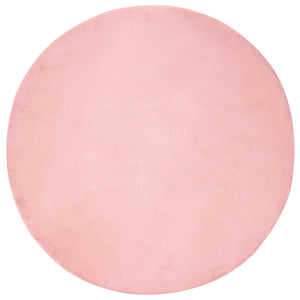 Fusk-kaninpälsmatta Olite Rosa Ø 200 cm Polyester