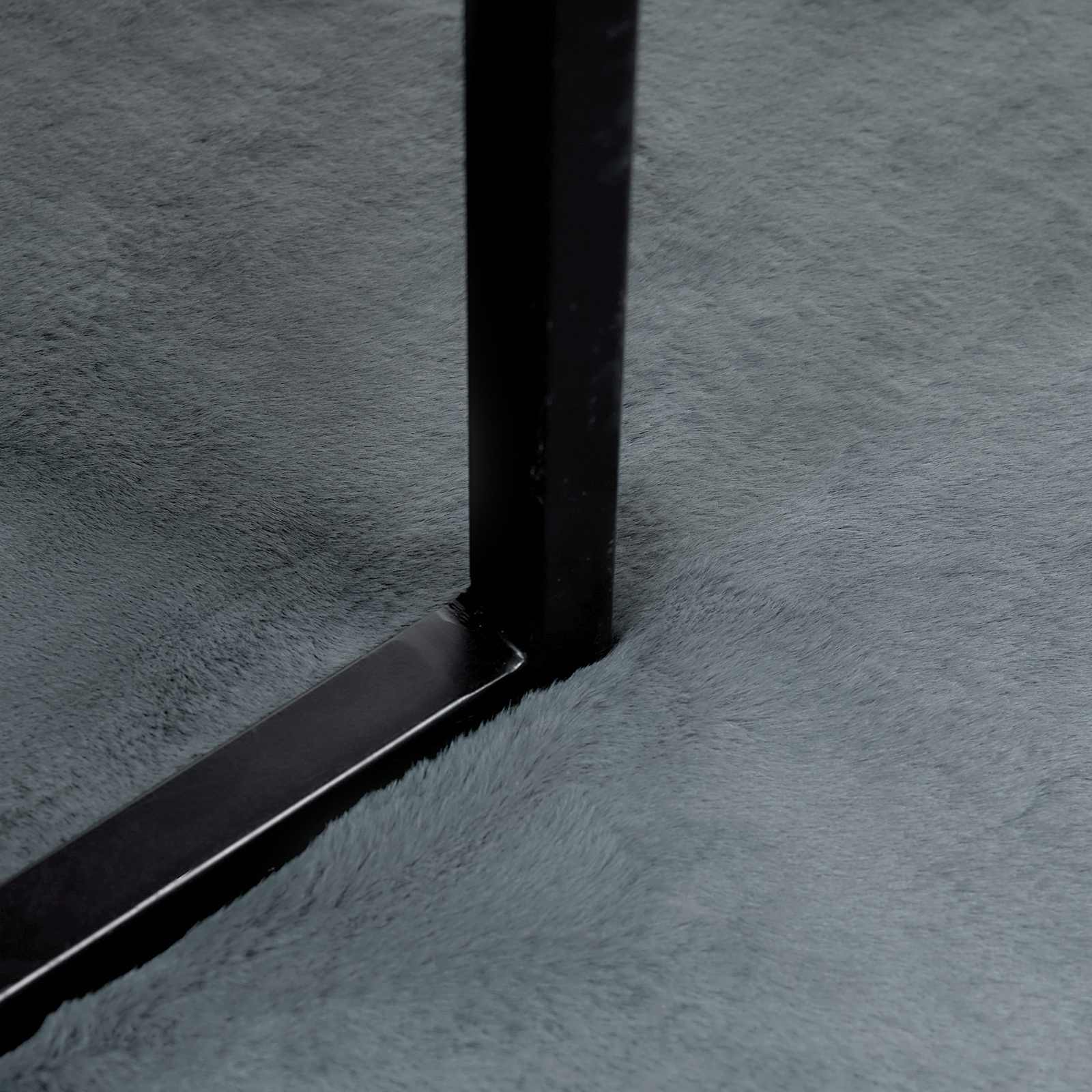 Fusk-kaninpälsmatta Olite Antracit 80 x 200 cm Polyester