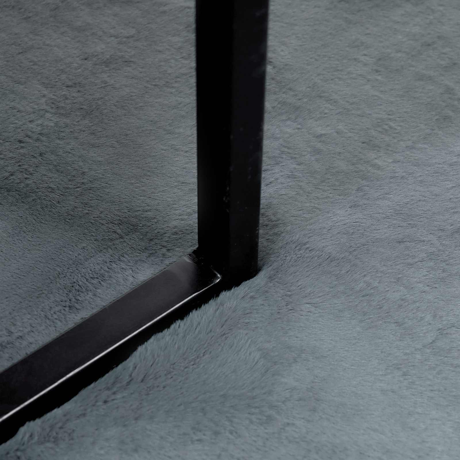 Fusk-kaninpälsmatta Olite Antracit 60 x 90 cm Polyester