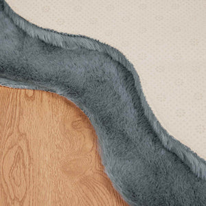 Fusk-kaninpälsmatta Olite Antracit 60 x 90 cm Polyester