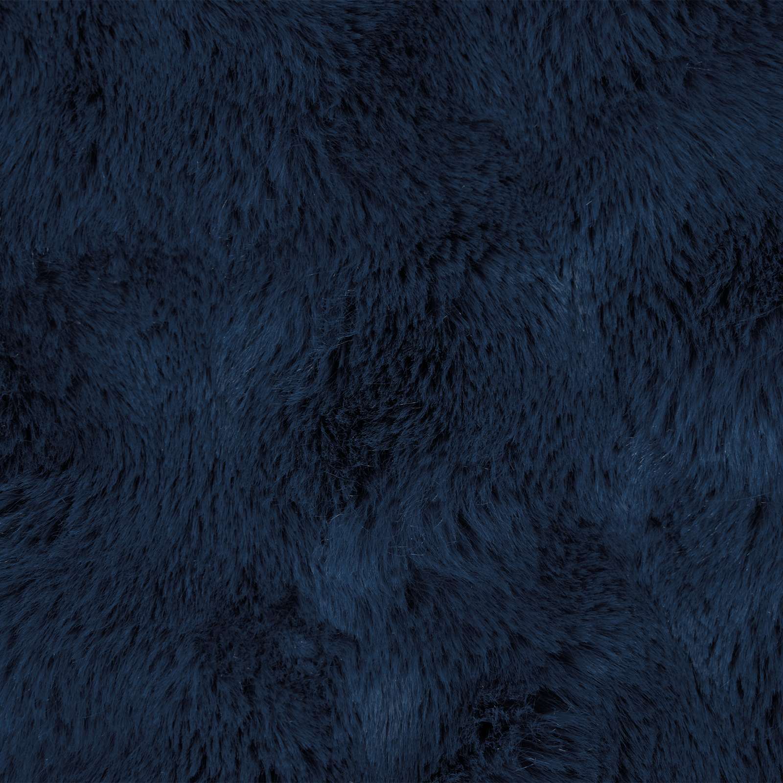 Faux Kaninpäls Filt Marinblå 240 x 270 cm Polyester