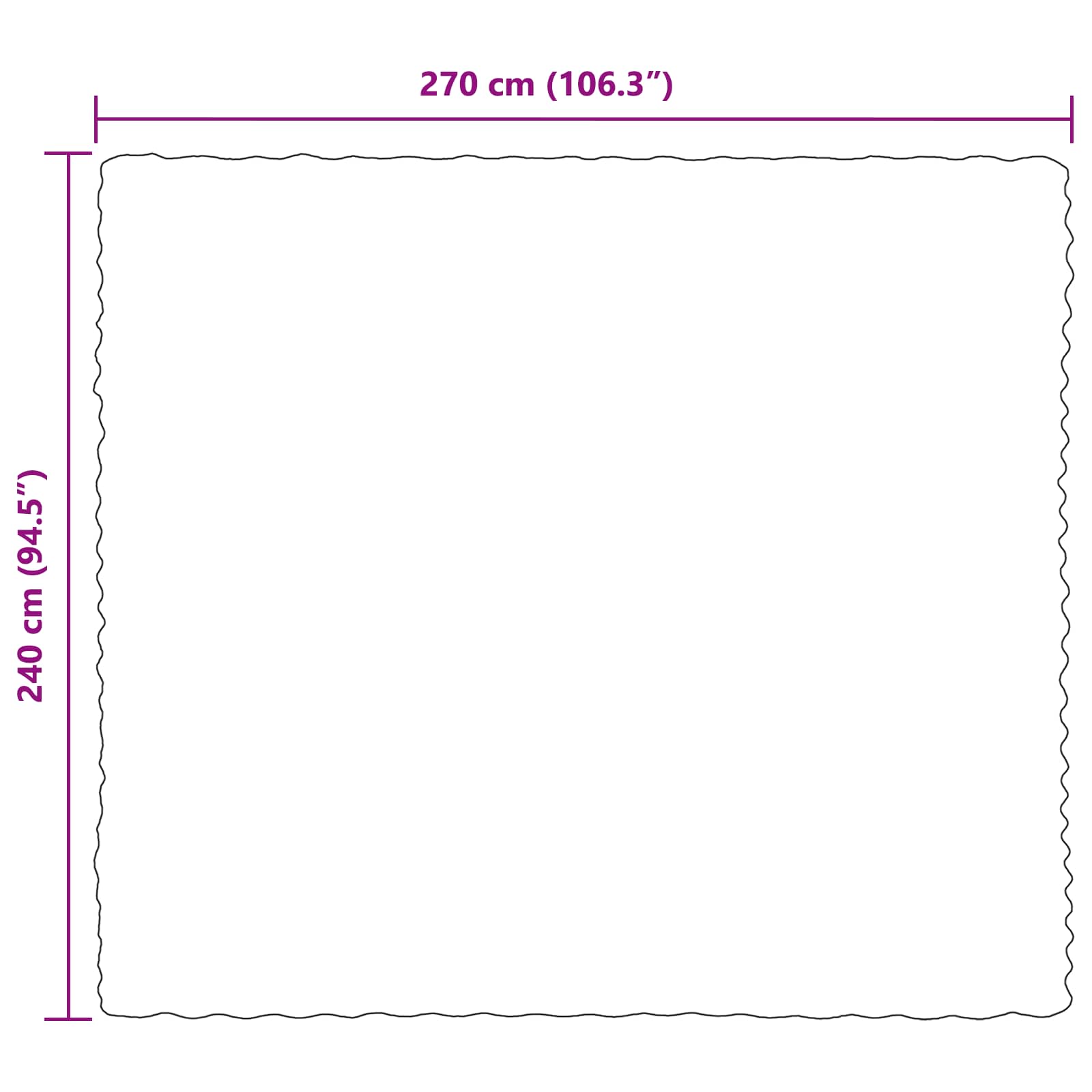 Faux Kaninpäls Filt Marinblå 240 x 270 cm Polyester