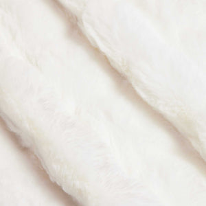 Faux Kaninpäls Filt 4 pcs Vit 240 x 270 cm Polyester